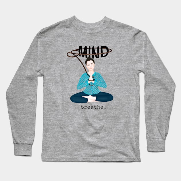 lasso your mind Long Sleeve T-Shirt by Breathe Serene 